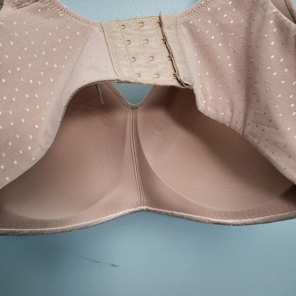 WACOAL Bra 856303 Size 40DDD Back Appeal Wire Free T-Shirt Rose Dust Pink Plus - Picture 4 of 8